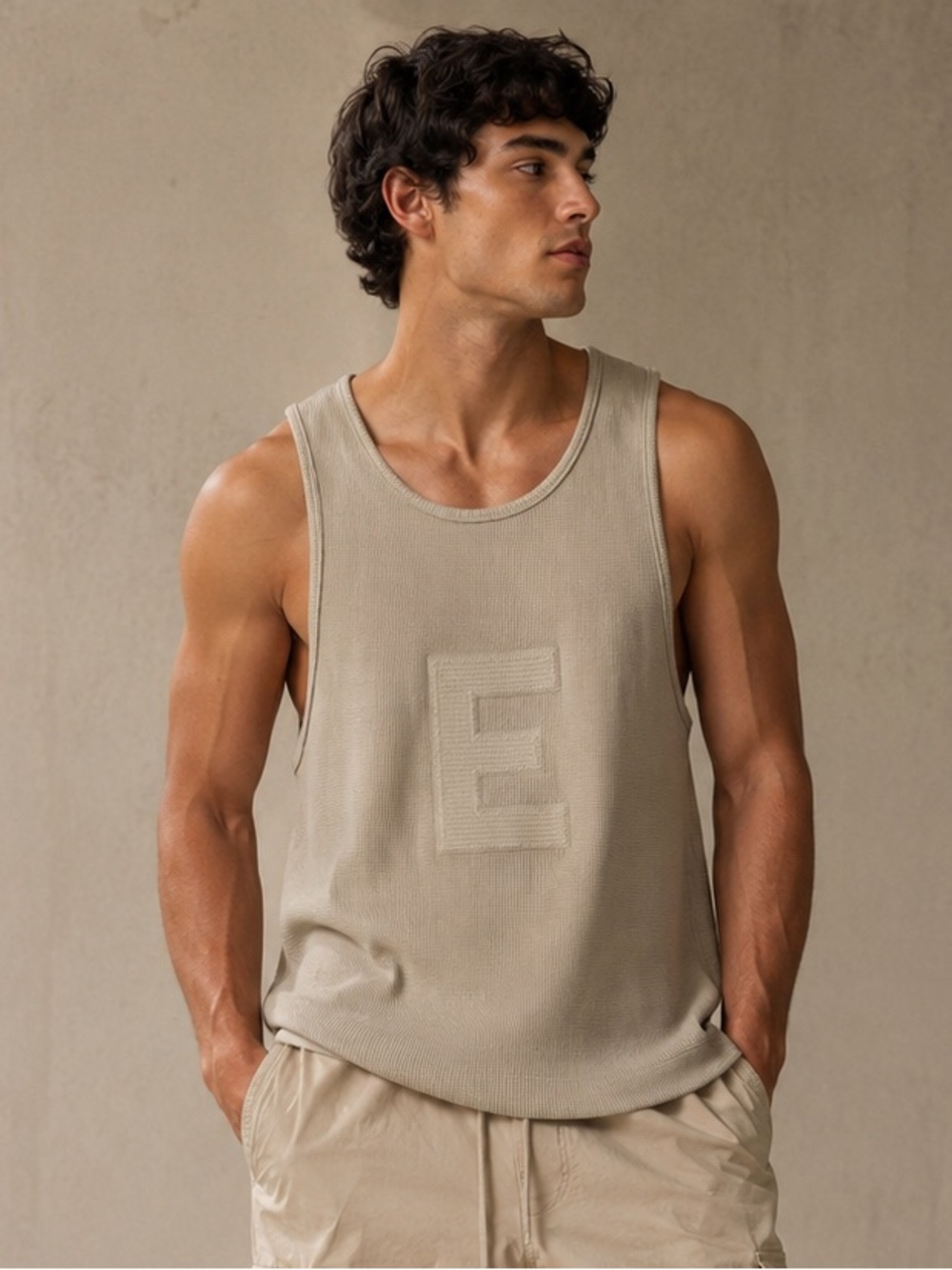 Fear of God Essentials Waffle Tank Top - Seal NWT